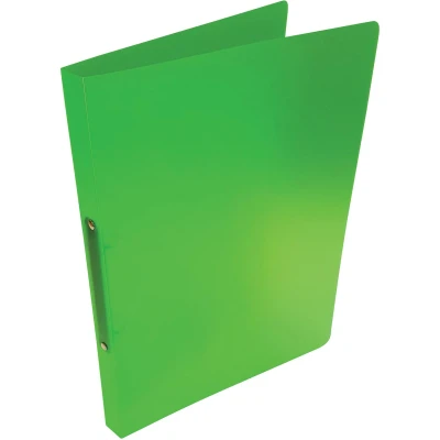 Afbeelding van Alpha ringmap, voor ft A4, uit PP, 2 ringen van 16 mm, transparant groen ringmap