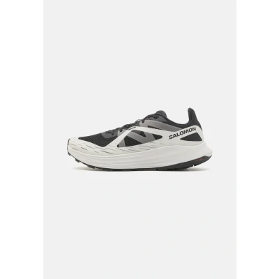 Afbeelding van Salomon Ultra FLOW Trail hardloopschoenen, Heren, Maat: 42 2/3, Black/glacier gray/quiet shade Textiel/ synthetisch