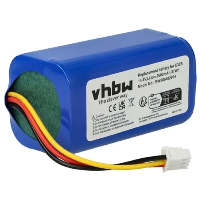 Afbeelding van vhbw Accuvervanging voor Blaupunkt D071 INR CH 4S1P, 6.60.40.02 0 stofzuiger (2600 mAh, 14,4 V, Li Ion)