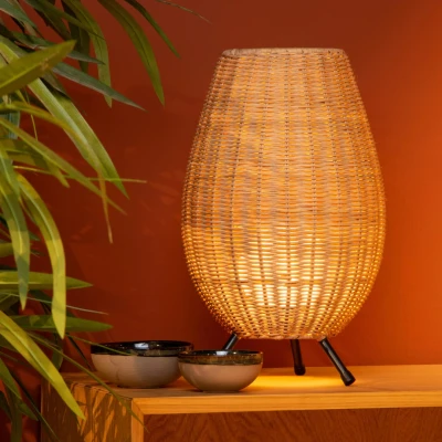 Afbeelding van Lucide COLIN Tafellamp Ø 22 cm 1xG9 Naturel