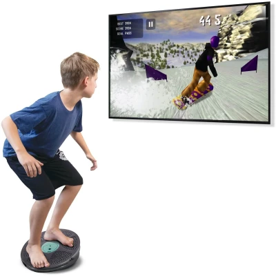 Afbeelding van GoBalance Balance Board Elektrisch Balansbord Balanstrainer voor Evenwichtstraining Wiebelkussen Inclusief Spellen Balanskussen App