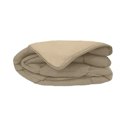 Afbeelding van POYET MOTTE CALGARY Dekbedovertrek Polyester Taupe/Linnen
