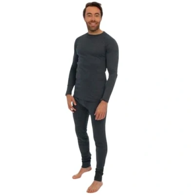 Afbeelding van Heatkeeper Thermo broek/shirt heren Set Antraciet XXL Thermokleding