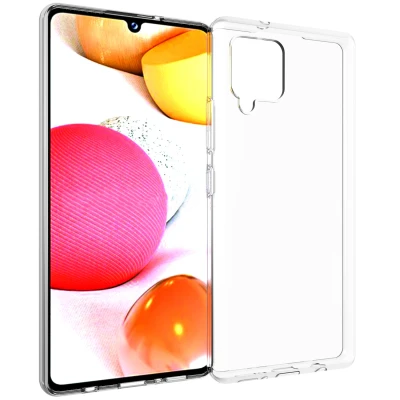 Afbeelding van Samsung Galaxy A42 Hoesje Siliconen en TPU (zacht) Accezz Softcase/Backcover Transparant Telefoonhoesje