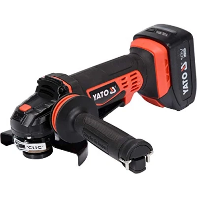 Afbeelding van YATO Haakse slijperset met 2x3,0 Ah Li ion accu&quot;;s 18 V 125 mm