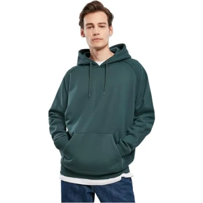 Afbeelding van Urban Classics Blank Hoody Hoodie, Heren, Maat: 4XL, Bottlegreen