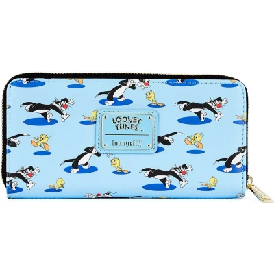 Afbeelding van Loungefly: Fantastic Beasts Tweety &amp; Sylvester AOP Zip Wallet