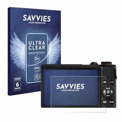 Afbeelding van Savvies Screenprotector voor Canon PowerShot G7 X Mark III Folie Beschermfolie transparant (6 Stuks)