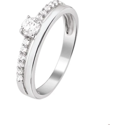 Afbeelding van Zilver Gerhodineerde Ring zirkonia 1325197 15.25 mm (48)