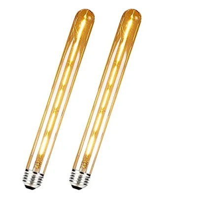 Afbeelding van ZRJIA E27 T30 300mm Decoratieve LED Lamp Vintage Stijl Retro Industrieel Antiek Edison 6W 600lm 2700K warm wit 360 230V, Geen Flikkering, Niet dimbaar (Pack van 2)