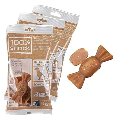 Afbeelding van Ferplast Hondensnack Natuurlijke Mondhygiëne Voor darmgezondheid met Euglena zeewier 3 pack kit 225g