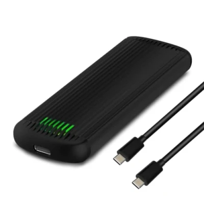 Afbeelding van FANTEC 2570 NVMe31 FastLock PCIe NVMe SSD behuizing USB C generatie 2 10G, aluminium zwart, gereedschapsvrije montage