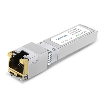 Afbeelding van QSFPTEK 10GBASE T SFP+ Copper RJ45 Module Transceiver for Cisco SFP 10G S, Ubiquiti UF 10G, Netgear, D Link, Supermicro, TP Linksys, Other Open Switches, up to 30m