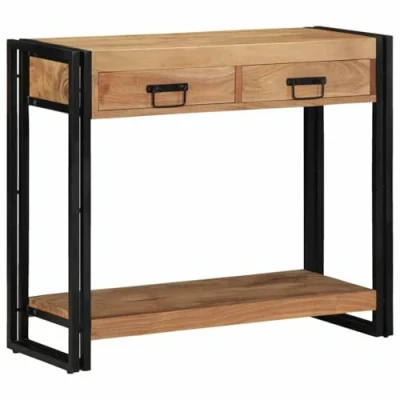 Afbeelding van vidaXL Console Tafel Natuurlijk Hout Massief Acaciahout Middelgroot