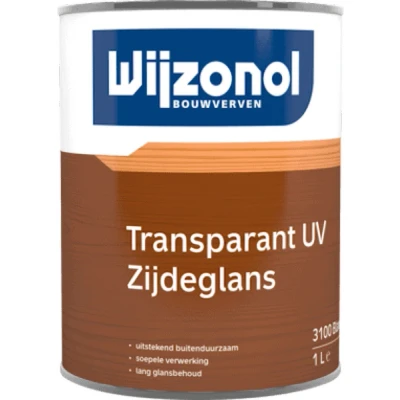 Afbeelding van wijzonol transparant uv zijdeglans 3100 kleurloos 1 ltr