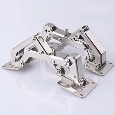 Afbeelding van Set van 2 175 graden scharnieren, verborgen frameloze kastscharnieren, hydraulisch verstelbare houder, soft close, volledige afdekking (170 scharnier)