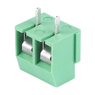Afbeelding van 50st 2 pins 5 mm pitch PCB montage Schroefklemmenblok Bedradingsconnector 26 14AWG Groen