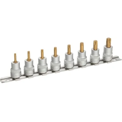 Afbeelding van HAZET 8802T/8H Doppenset 8 Binnen Torx Vierkant
