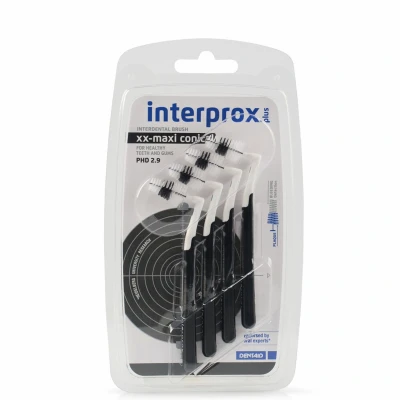 Afbeelding van 6x Interprox Ragers Plus XX Maxi Conical Zwart PHD 2.9 4 stuks