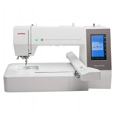 Afbeelding van Janome MC 550E borduurmachine incl. 4 borduurframes, nu met 360 x 200 mm borduurvlak = beste prijs kwaliteitverhouding bij borduurmachines