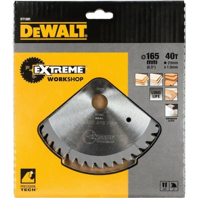 Afbeelding van DeWalt Accessoires Cirkelzaagblad 165x20x40t DT1091 QZ