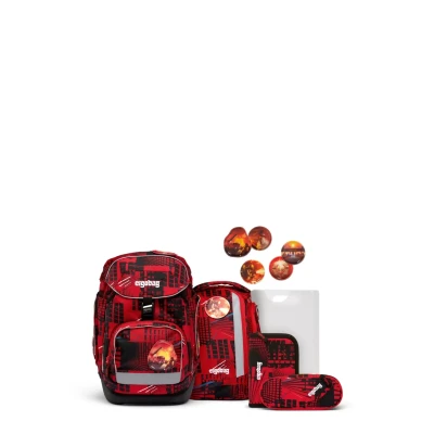 Afbeelding van Ergobag Lumiedition Schooltas set voor kinderen, Maat: One Size, Rot