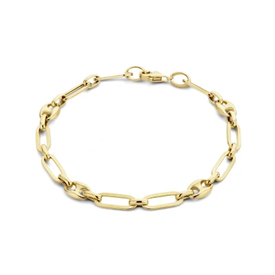 Afbeelding van Isabel Bernard Aidee Demie 14 karaat gouden schakelarmband voor dames