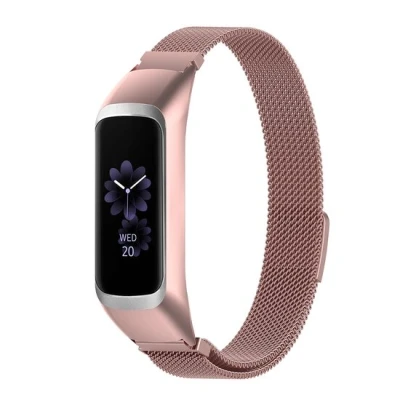 Afbeelding van Milanese band Rosé goud Samsung Galaxy Watch Fit 2