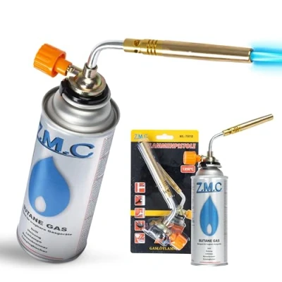 Afbeelding van Z.M.C Gasbrander 1,65 kW, soldeerbrander tot 1371 C, bunsenbrander met instelbare vlam, flambeerbrander, branderopzetstuk, vlamapparaat voor camping