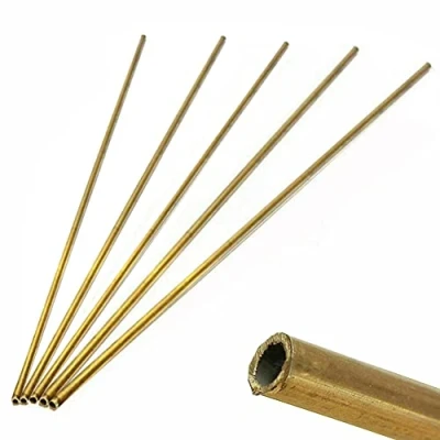 Afbeelding van Messing ronde buis model OD 3mm ID 2mm 250mm lengte 0,5mm muur