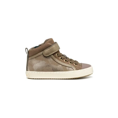 Afbeelding van Geox Kalispera Sneakers hoog voor kinderen, Maat: 38, Smoke grey platinum Kunststof/ textiel