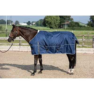 Afbeelding van Regendeken Harry&#039;s Horse Outdoor deken Xtreme 1680 200gr Navy Blue Bovenlengte: 165 cm &amp; Onderlengte: 215