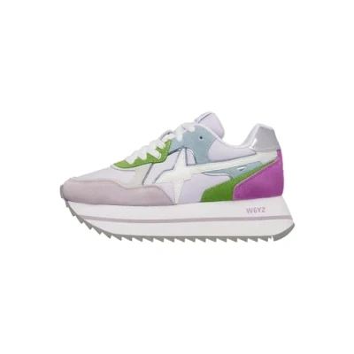 Afbeelding van W6YZ DEVA Sneakers laag, Dames, Maat: 40, Flieder Leer en textiel