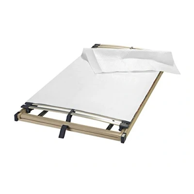Afbeelding van sleepling Matrasonderlegger noppen matrasbeschermer viltbeschermer Kussen lattenbodem Made in Germany hoogwaardig naaldvilt wasbaar ademend antislip 90 x 200 cm, wit