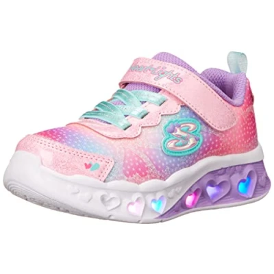 Afbeelding van Skechers Flutter Heart Lights Simply L Meisjes Sneakers Pink/Multi Maat 34