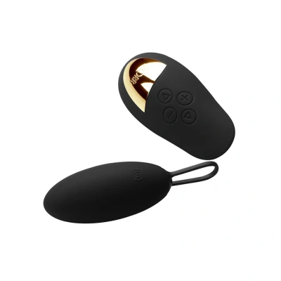 Afbeelding van DORR Spot Vibrerend Eitje + Opleg Vibrator Zwart GRATIS TOY bij iedere bestelling v.a. 40,