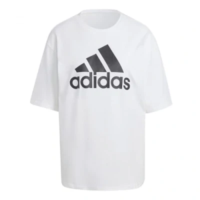 Afbeelding van adidas Sportswear TEE Tshirt print, Dames, Maat: Medium, White/black