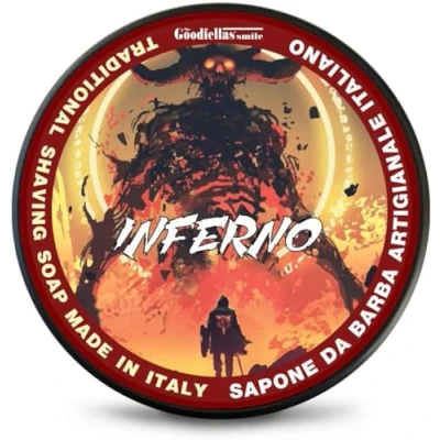 Afbeelding van THE GOODFELLAS&#039; SMILE Inferno traditional scheerzeep. Made in Italy, 100g