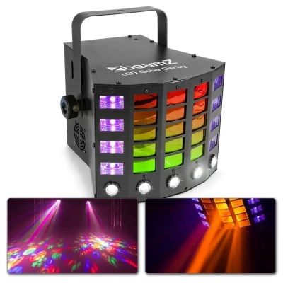 Afbeelding van BeamZ Gobo Derby met blacklight en stroboscoop incl. remote