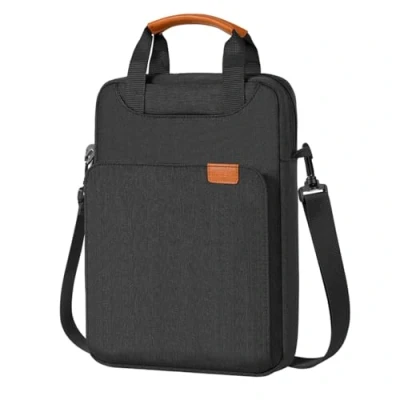 Afbeelding van MoKo 12.9 inch Tablet Shoulder Sleeve Bag, Fits 13 New iPad Pro M4 &amp; Air M2 2024, M2&amp;M1, Surface Laptop Go 12.4&quot;, Galaxy Tab S8+/S9+ 12.4&quot; 2022/2023, Black Gray