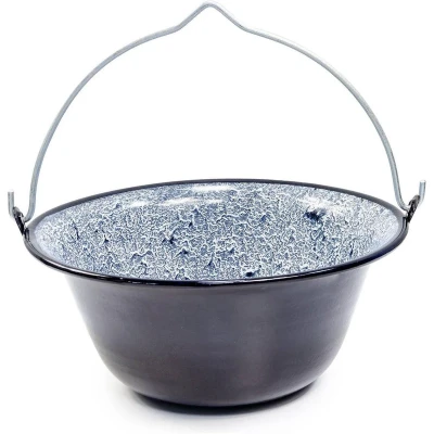 Afbeelding van Tragar 6 Liter Hongaarse Geëmailleerde Ketel Boven het Kampvuur Stoofpot Emaille 35.7 x 16.9 cm