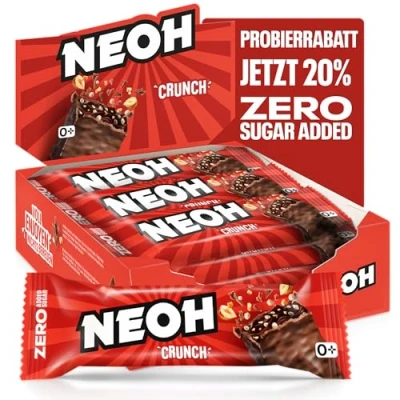 Afbeelding van NEOH Low Carb Keto Reep Chocolade 1 g suiker / 115 kcal 6 Eiwit Zonder toegevoegde 30 (Pak van 12) Chocolate