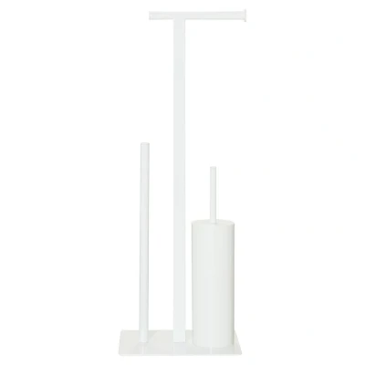 Afbeelding van Toiletrek Sealskin Square Metaal Wit