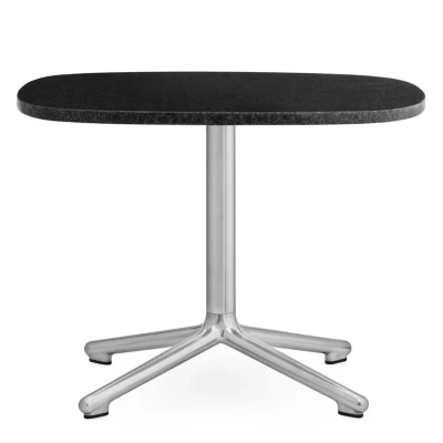 Afbeelding van Normann Copenhagen Era Salontafel 60x48 Met Aluminium Onderstel Zwart