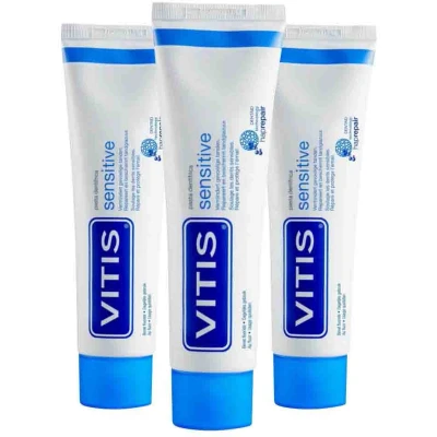Afbeelding van 3x Vitis Sensitive Tandpasta 75 ml