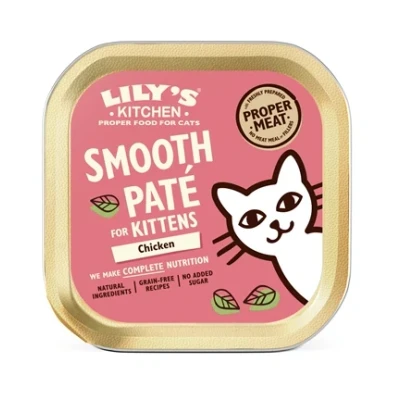 Afbeelding van Lily&#039;s Kitchen Cat Kitten Smooth Pate Chicken 19X85 GR
