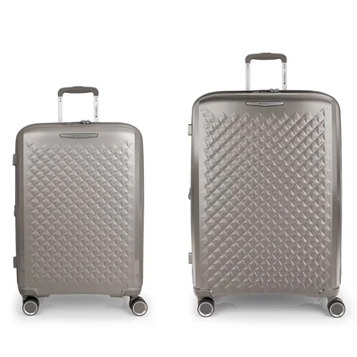 Afbeelding van Gabol Queens hardcase kofferset (medium en groot), uitbreidbaar, inhoud tot 182 l, Champagne