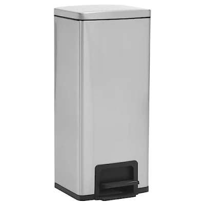 Afbeelding van vidaXL Pedaalemmer met anti vingerafdruk 30 L RVS zilverkleurig