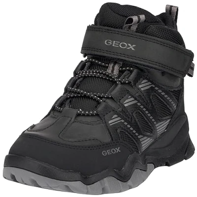 Afbeelding van Geox Montrack BOY ABX Sneakers hoog voor kinderen, Maat: 35, Black Imitatieleer/ textiel