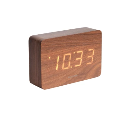 Afbeelding van Karlsson Staande klok Square Bruin Hout